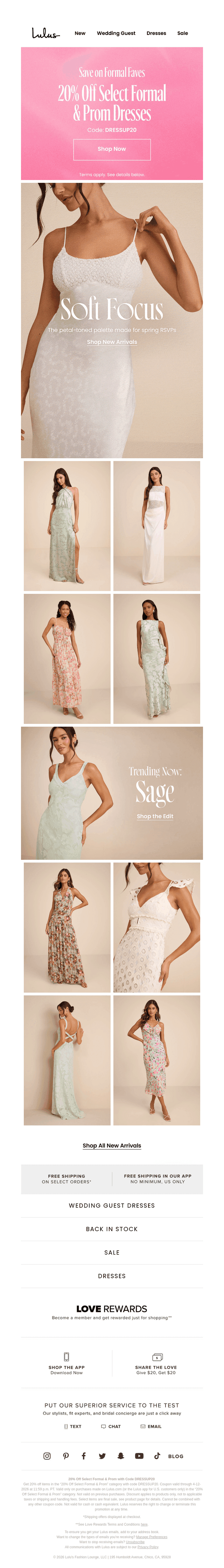 Lulus email from Sun, Apr 12, 2026