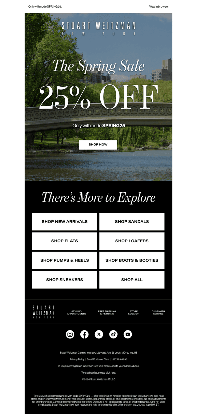 All Yours: 25% Off Spring Styles and More