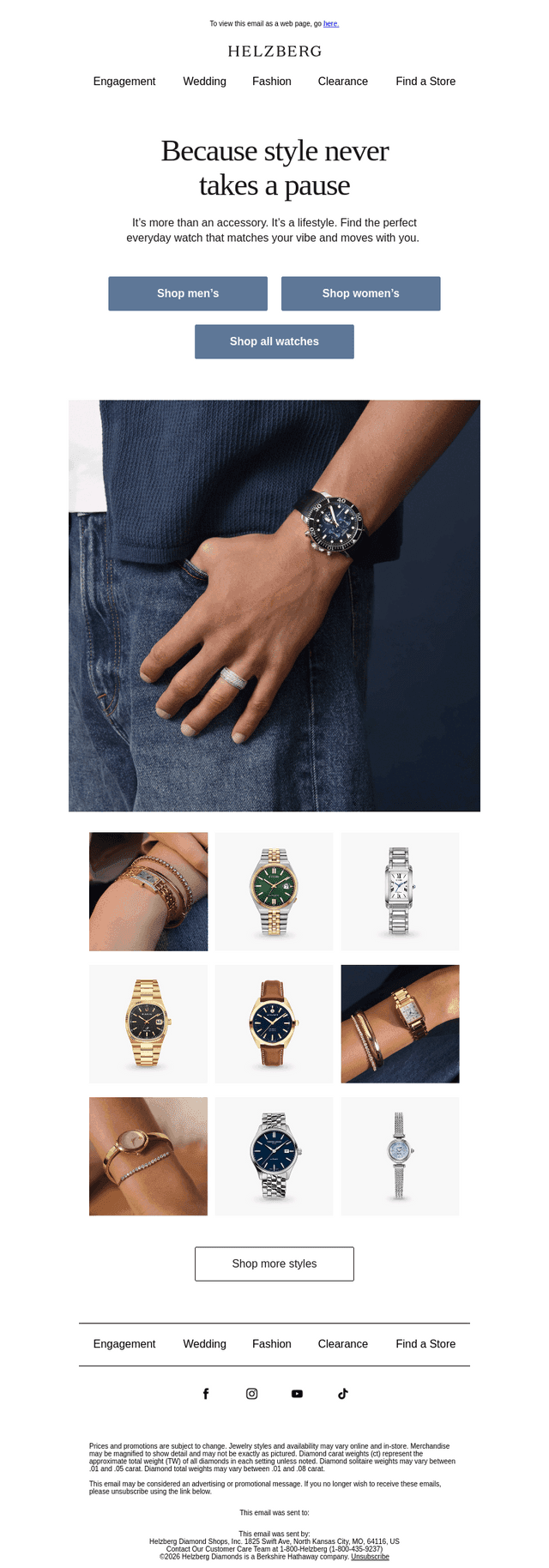 The ultimate accessory: a classic timepiece