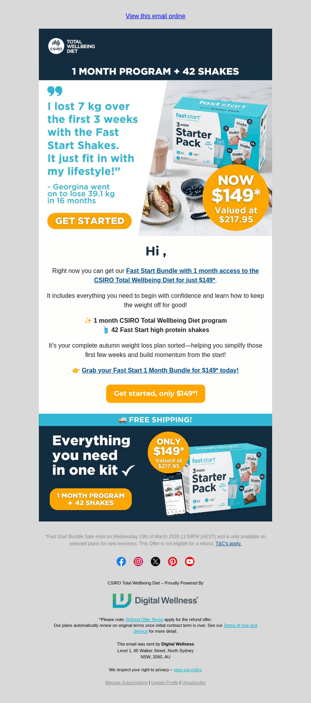 Your complete weight loss plan — just $149* ✨