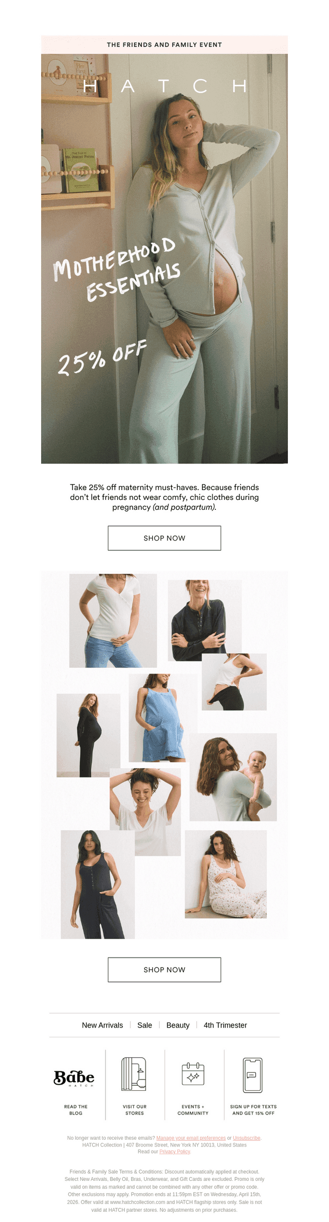 Motherhood Essentials, Now 25% Off