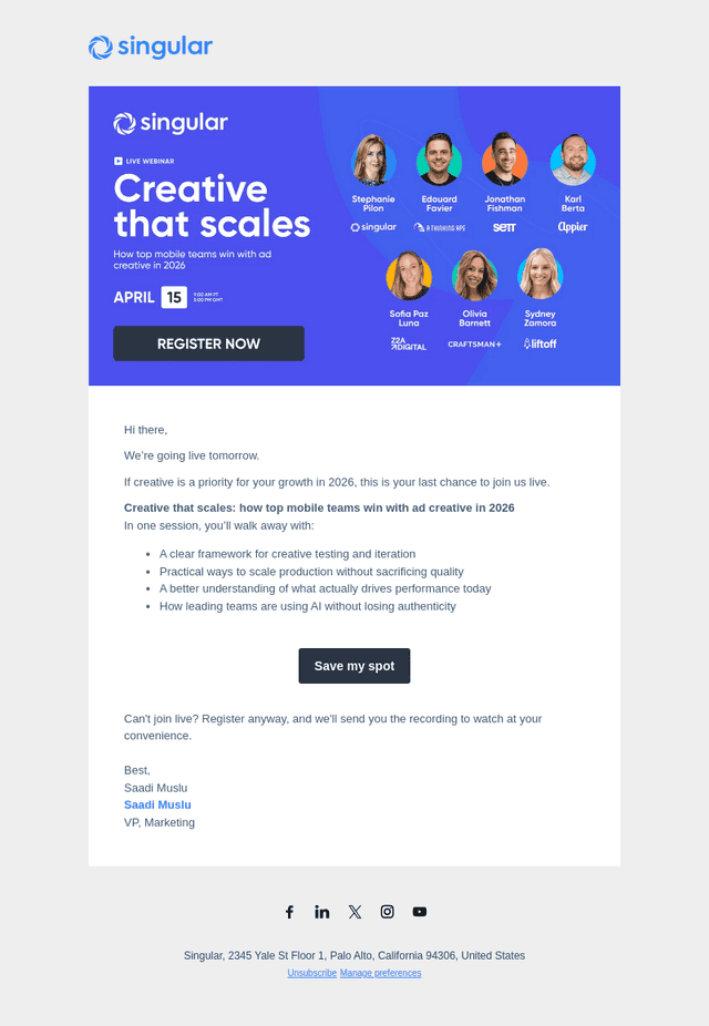 [2 days left] Steal the creative frameworks top teams use to scale