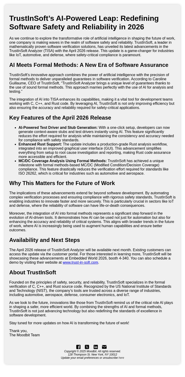 TrustInSoft's AI Safety Revolution: Redefining Software Assurance