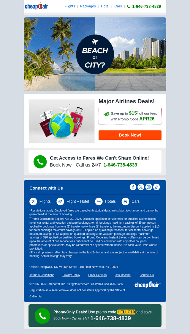 ✈Monday Flight Deals!