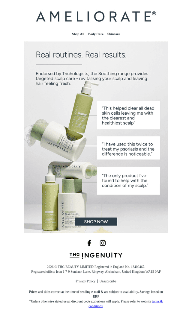 Ameliorate UK email from Tue, Apr 14, 2026