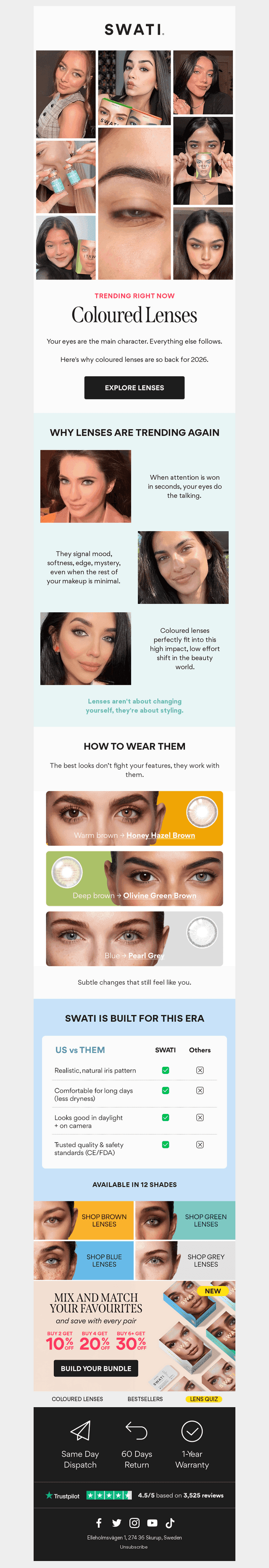 TRENDING: Coloured lenses 💖