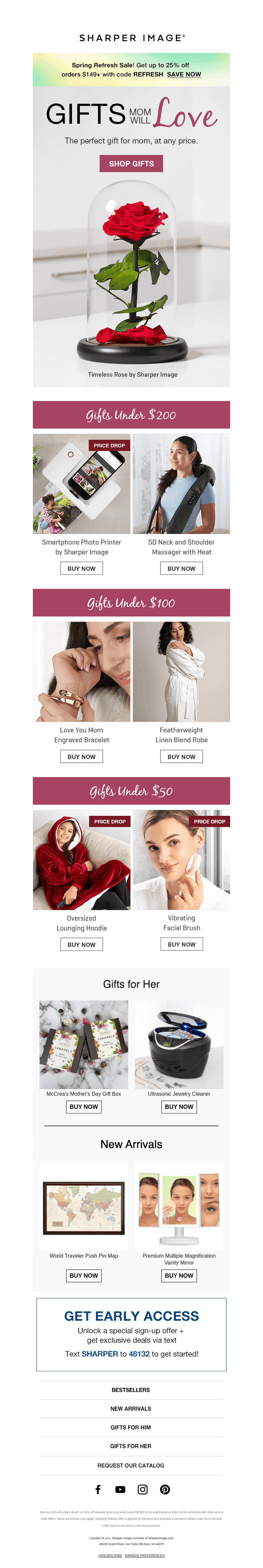 Sharper Image email from Tue, Apr 14, 2026