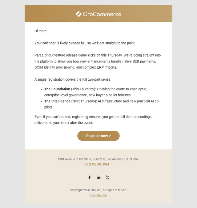This Thursday: OroCommerce 7.0 Part 1