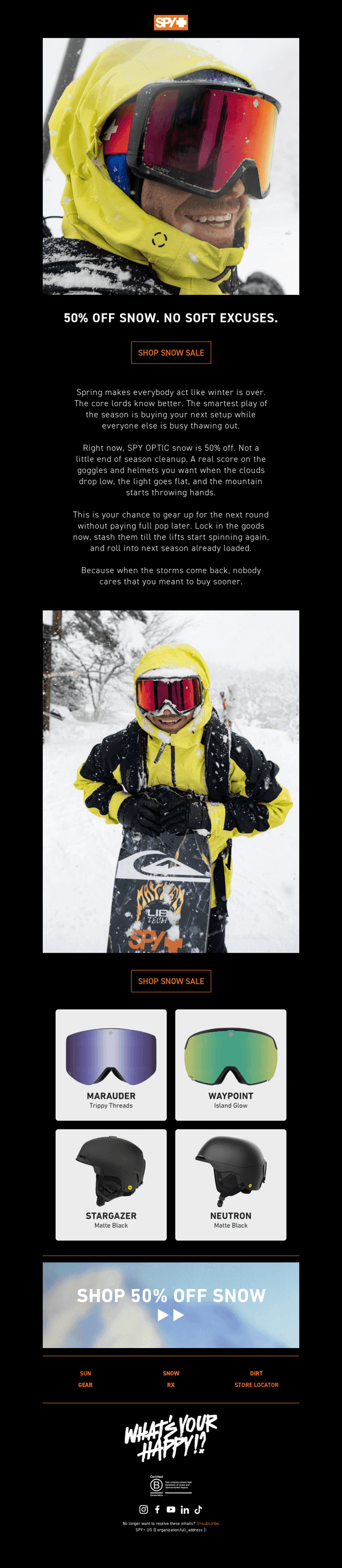 The smart move is buying snow now