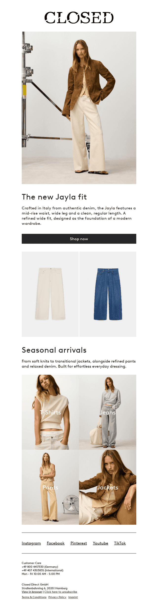 The Jayla: a new contemporary denim base