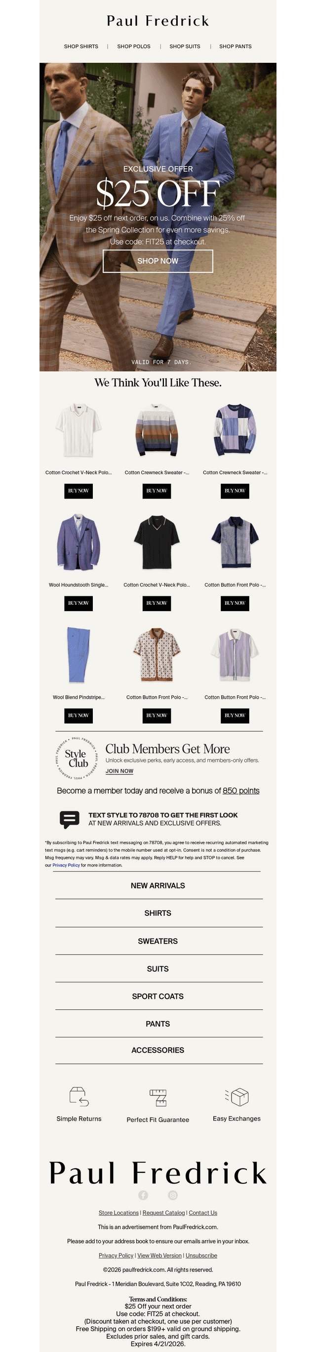 $25 Off Your Next Order (Plus More Inside)