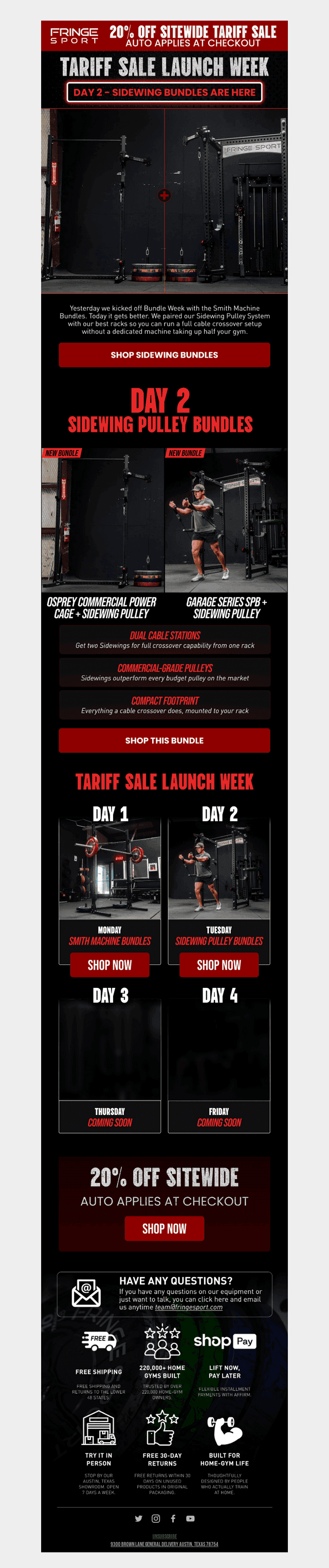 DAY 2: New Sidewing Bundles Are Live