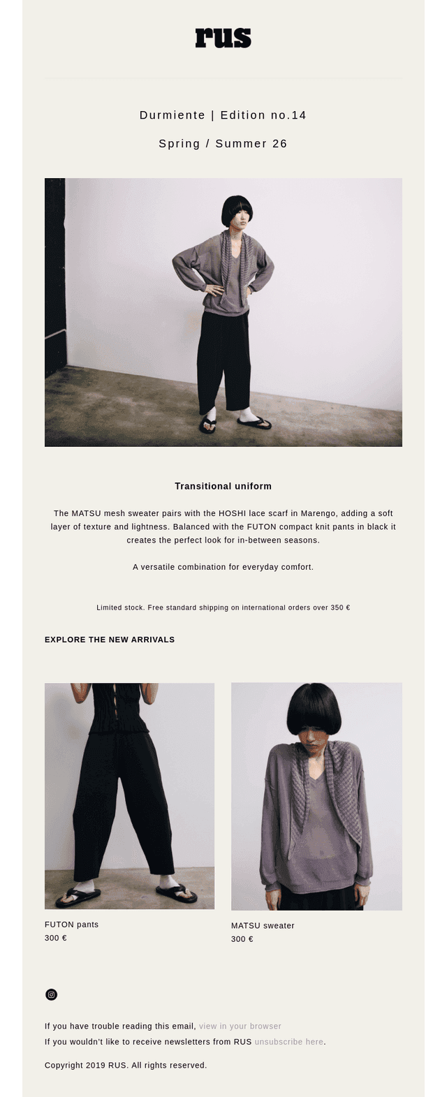 Transitional uniform | New Arrivals