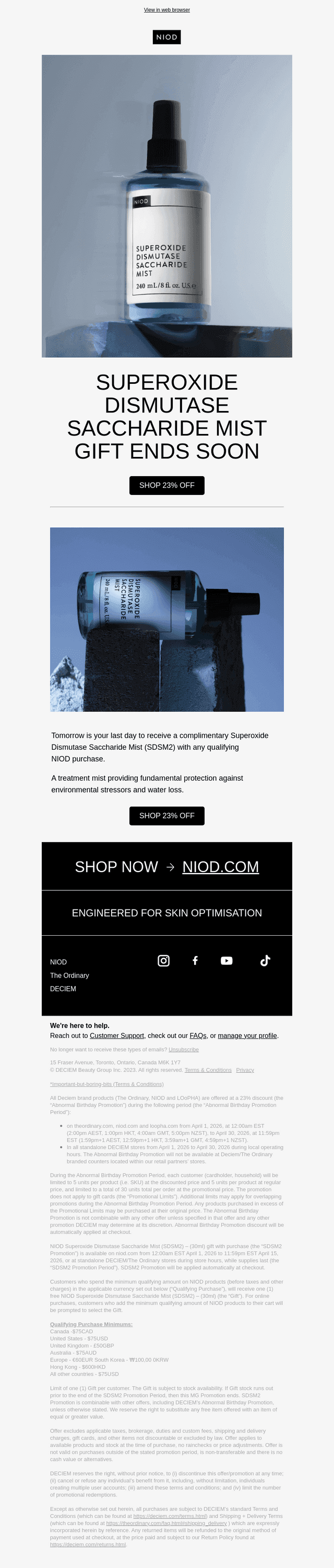 Last chance for your SDSM2 gift.