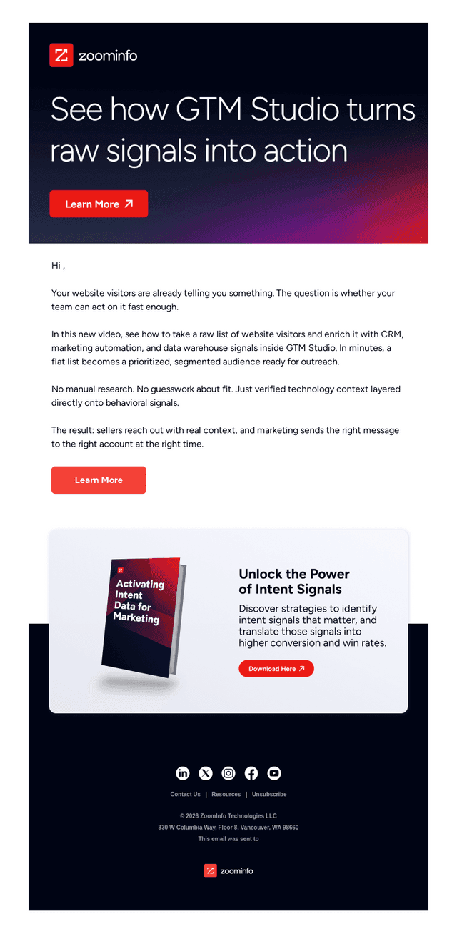 Turn website visitors into sales-ready accounts