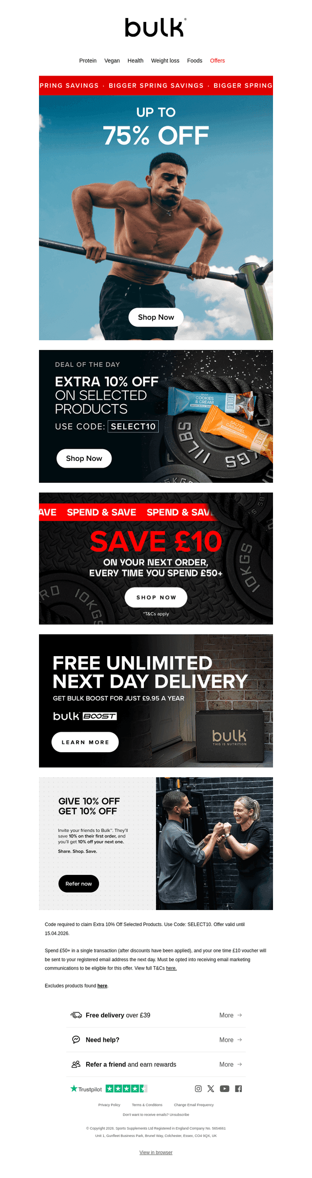 🔥 Up to 75% Off + Extra 10% Off Selected Products
