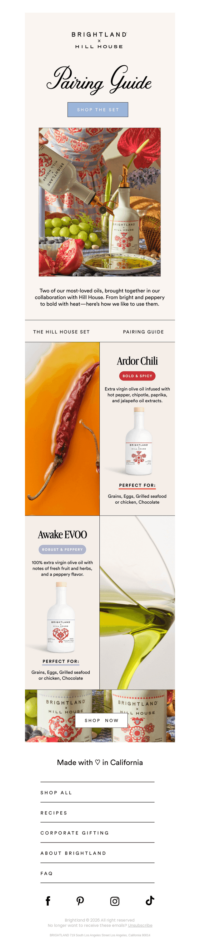 The Hill House Pairing Guide