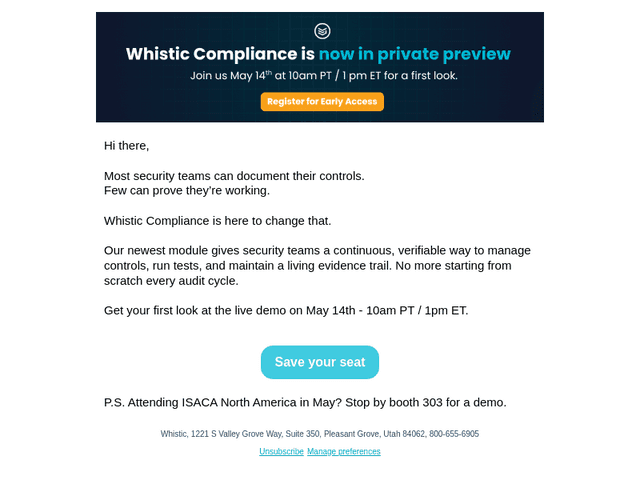 [Private Preview] First look at Whistic Compliance