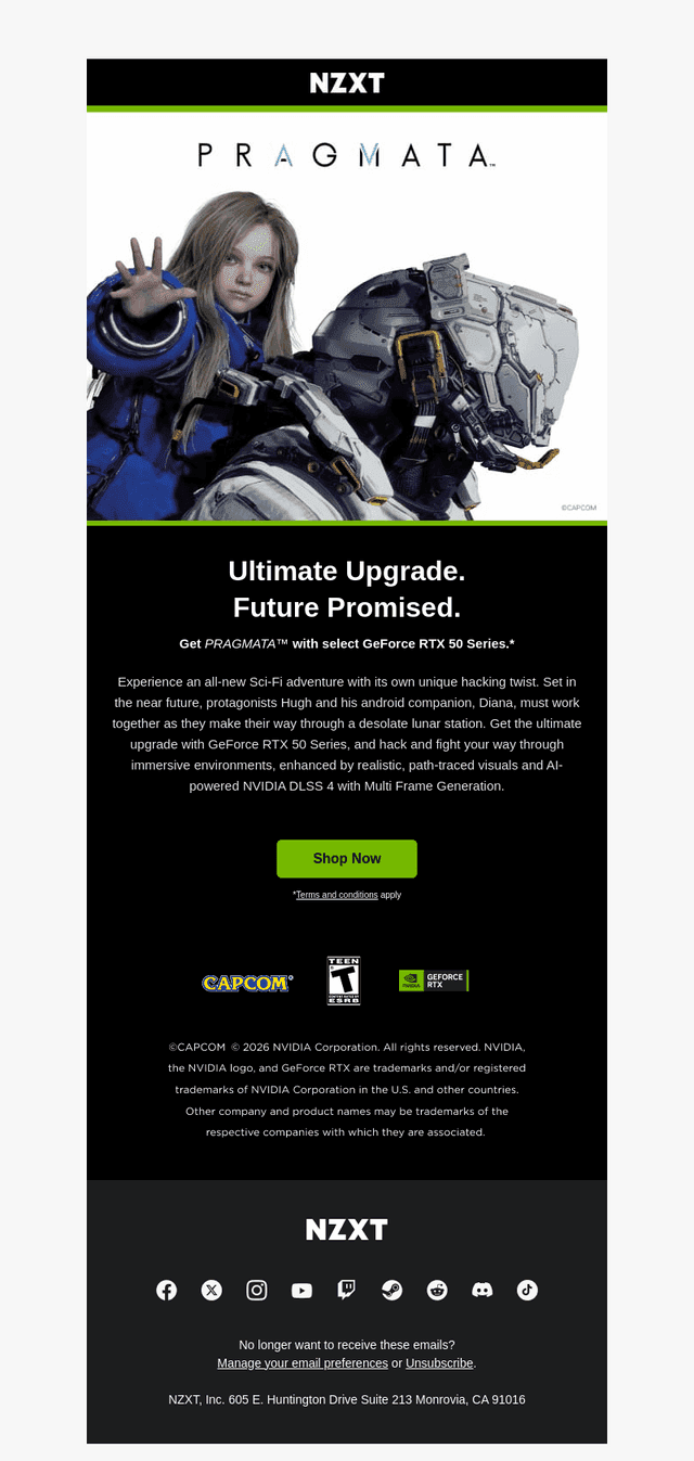 Get PRAGMATA™ With Select GeForce RTX 50 Series