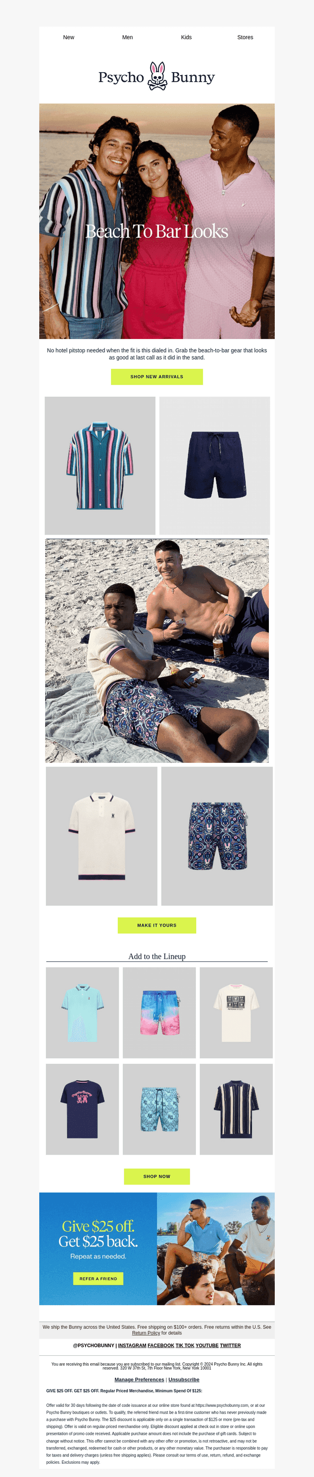Beach to Bar: The Lineup