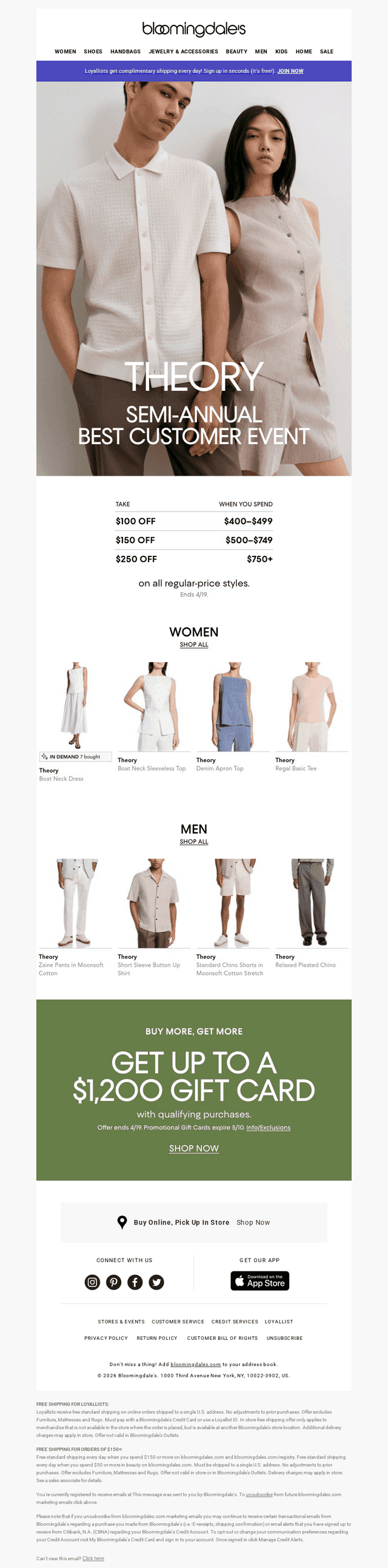 Theory: Take $100-$250 off