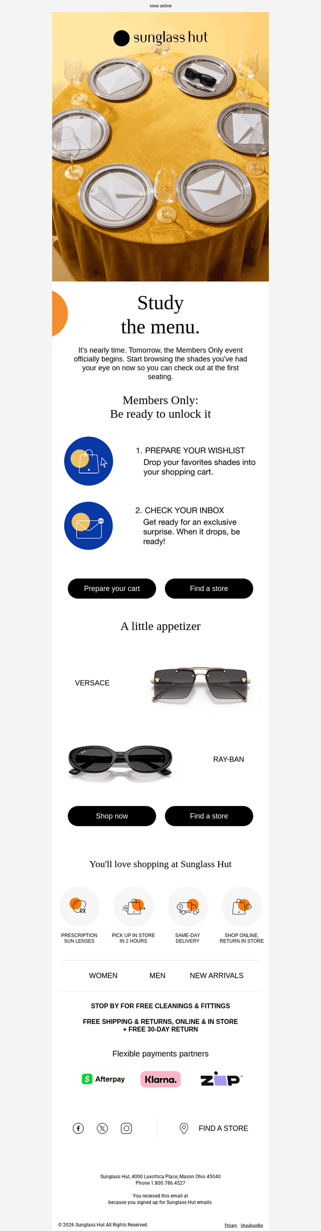 Peek at the menu.