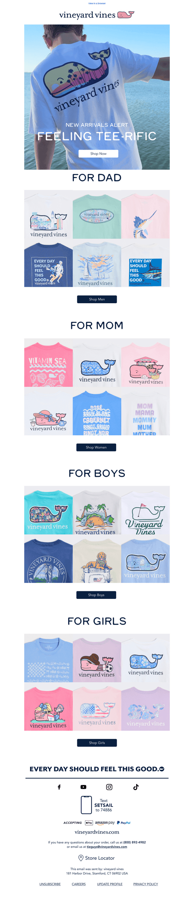 NEW Spring Tees Just Dropped 🐠⚽️🌴🏄‍🌸