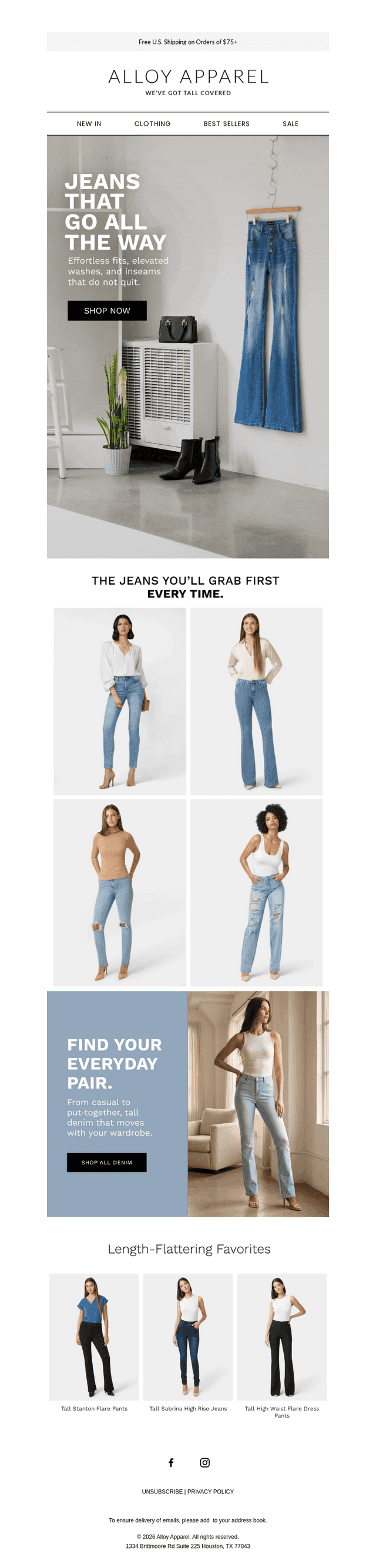 Spring Denim 👖 Designed for Long Legs