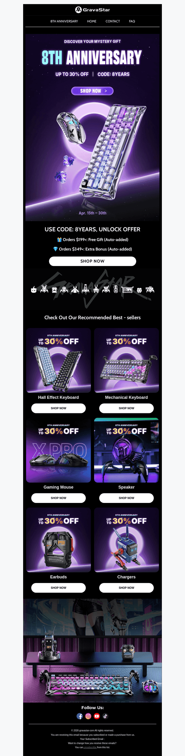 GravaStar email from Wed, Apr 15, 2026