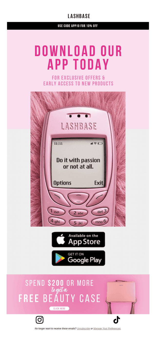 LashBase email from Wed, Apr 15, 2026
