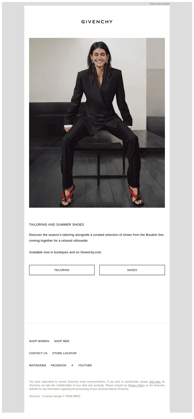 Tailoring and Summer Shoes