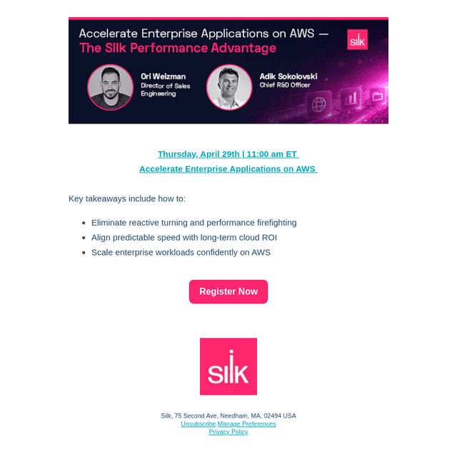 Live  Session | April 29: Accelerate Enterprise Applications on AWS