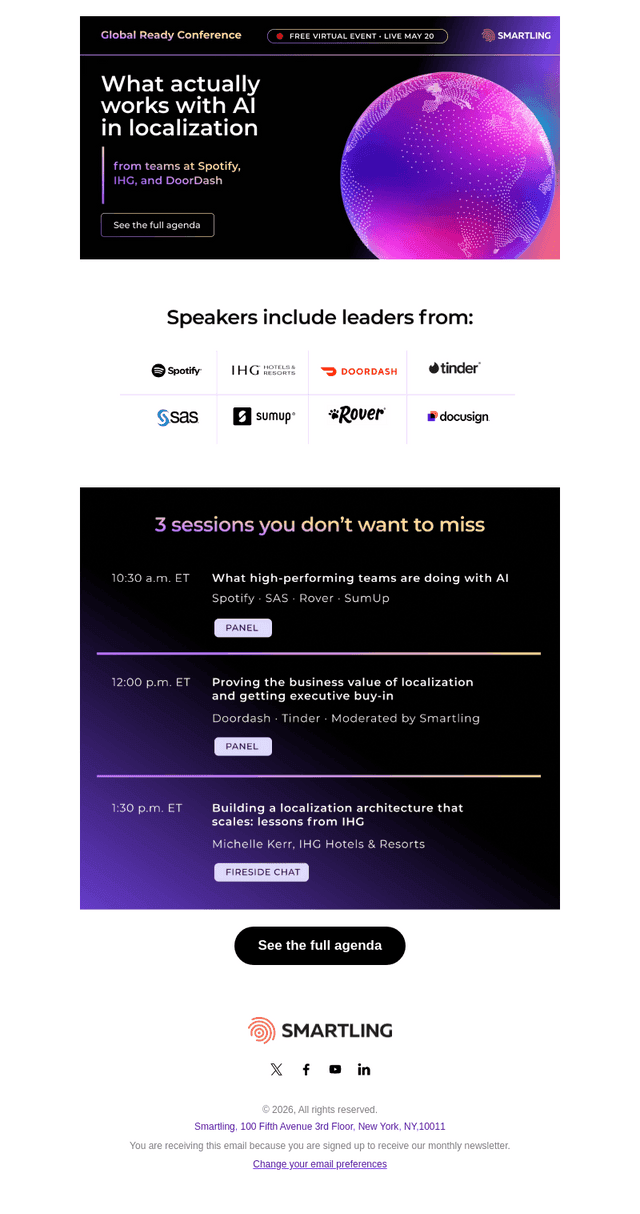 First Look: Smartling's 2026 Global Ready Conference Agenda
