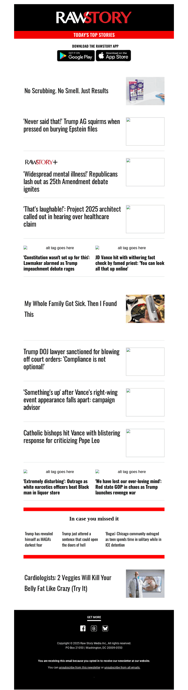 Raw Story email from Wed, Apr 15, 2026