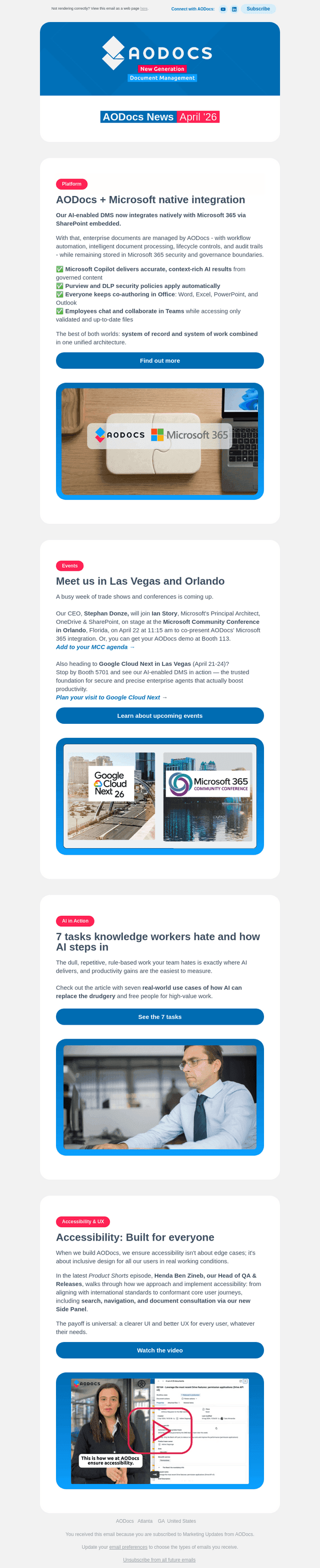 AODocs email from Thu, Apr 16, 2026