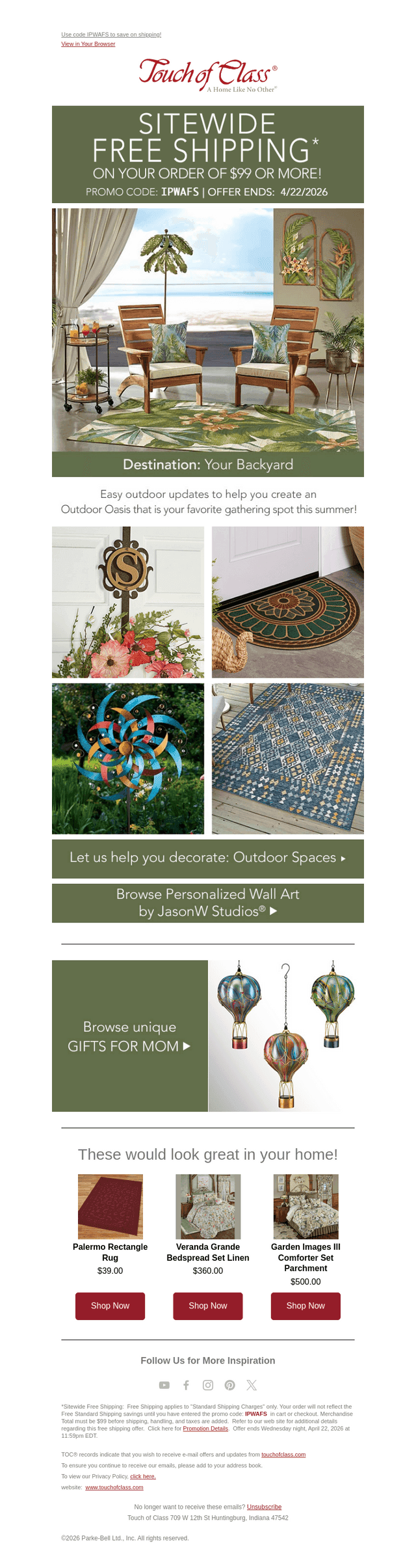Level up your Outdoors with Sitewide Savings