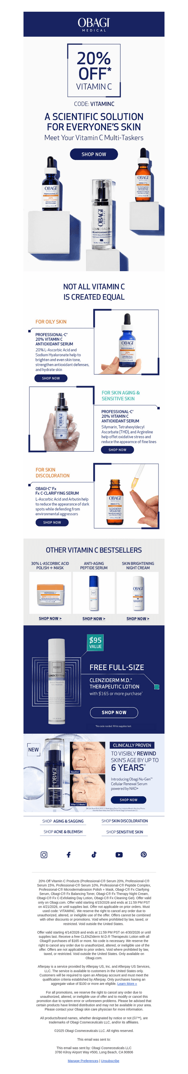 Start Glowing This Spring With 20% Off Vitamin C