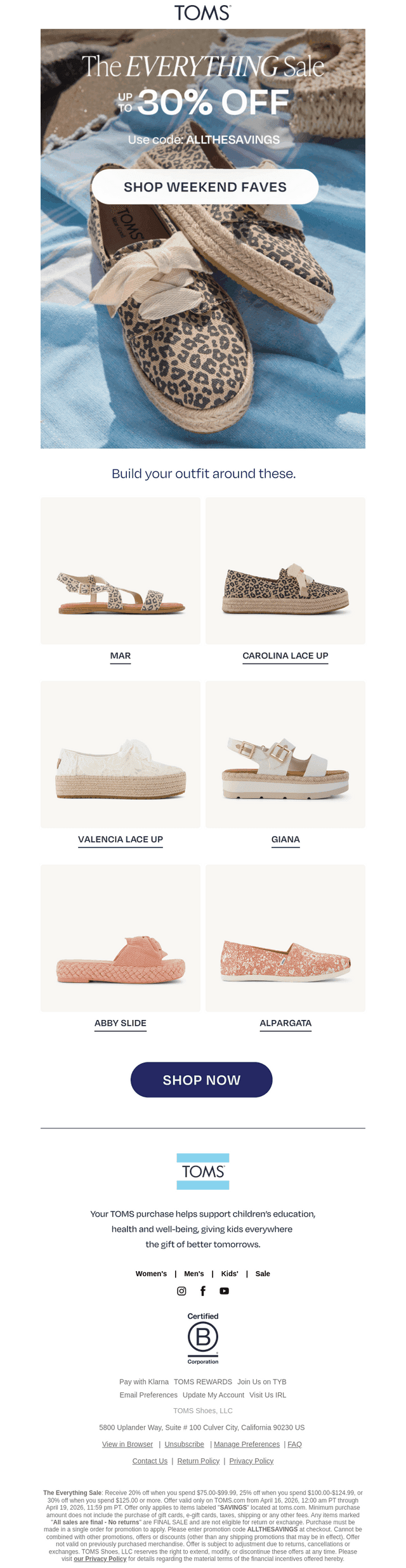 Up to 30% Off? Yes, please.