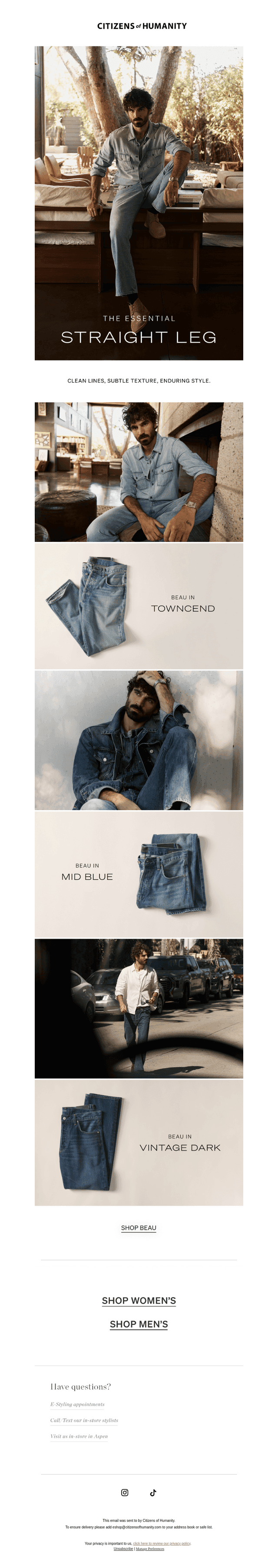 MEN'S: The Essential Straight Leg