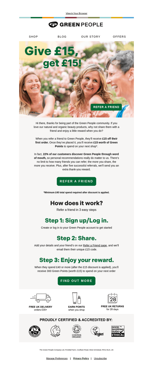 Green People email from Fri, Apr 17, 2026