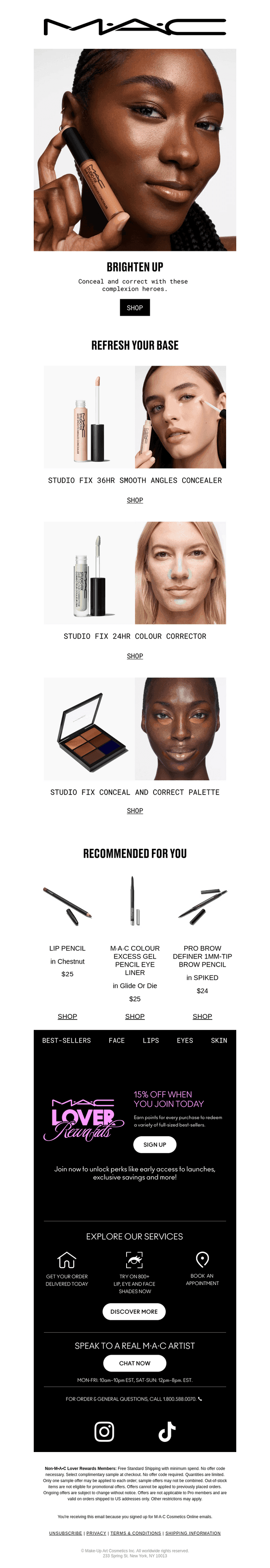 MAC Cosmetics email from Fri, Apr 17, 2026