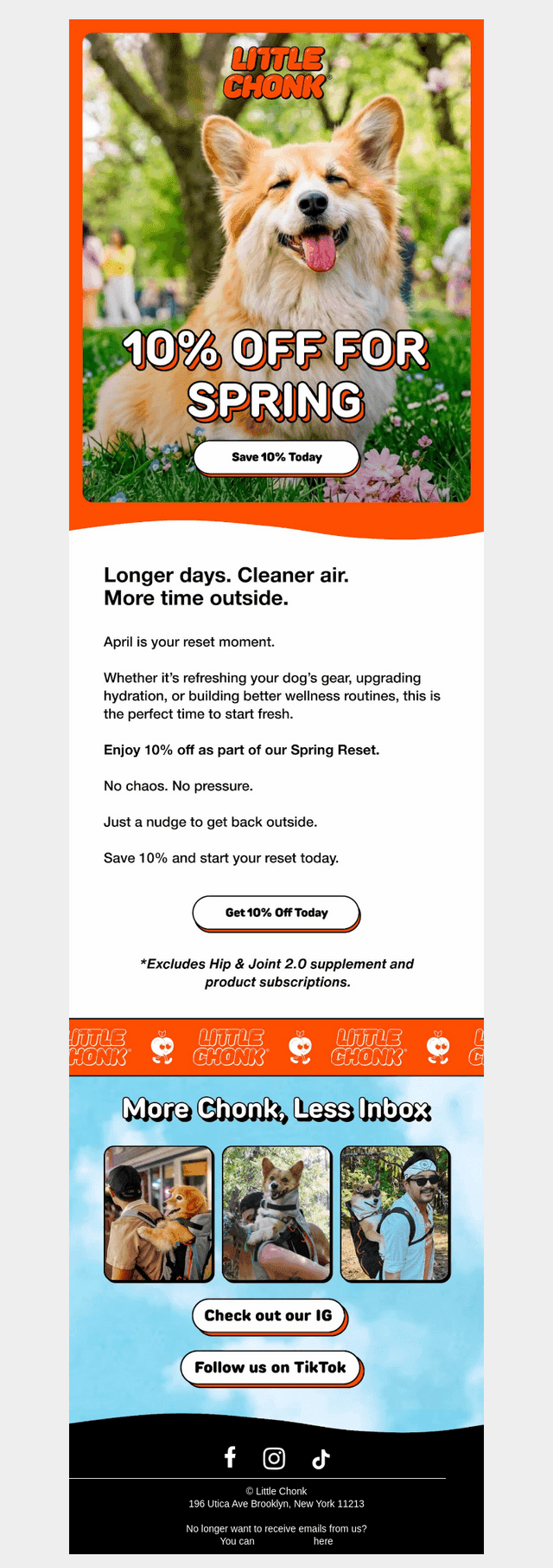 10% off to reset your routine