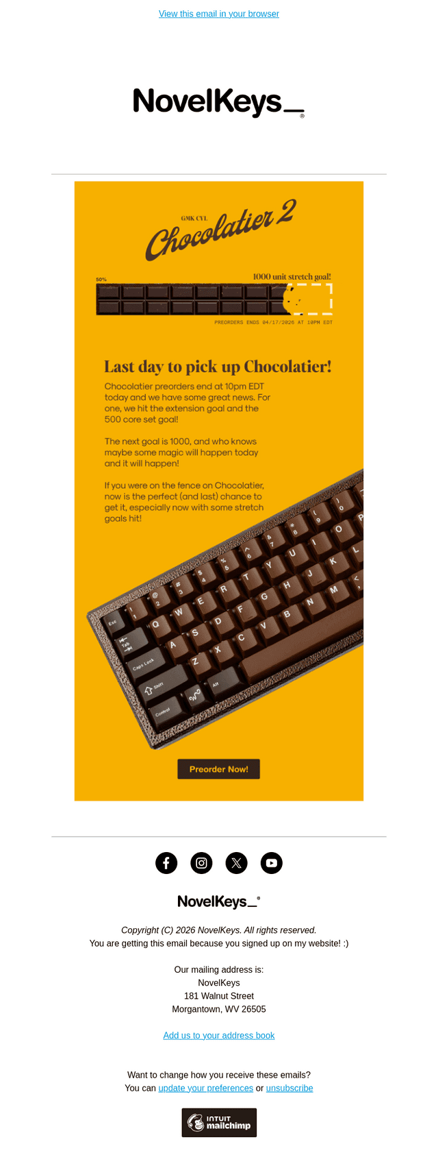 Last Day for Chocolatier 2