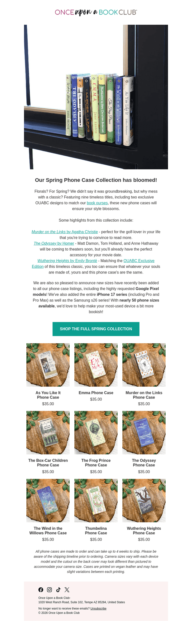 Once Upon A Book Club email from Fri, Apr 17, 2026