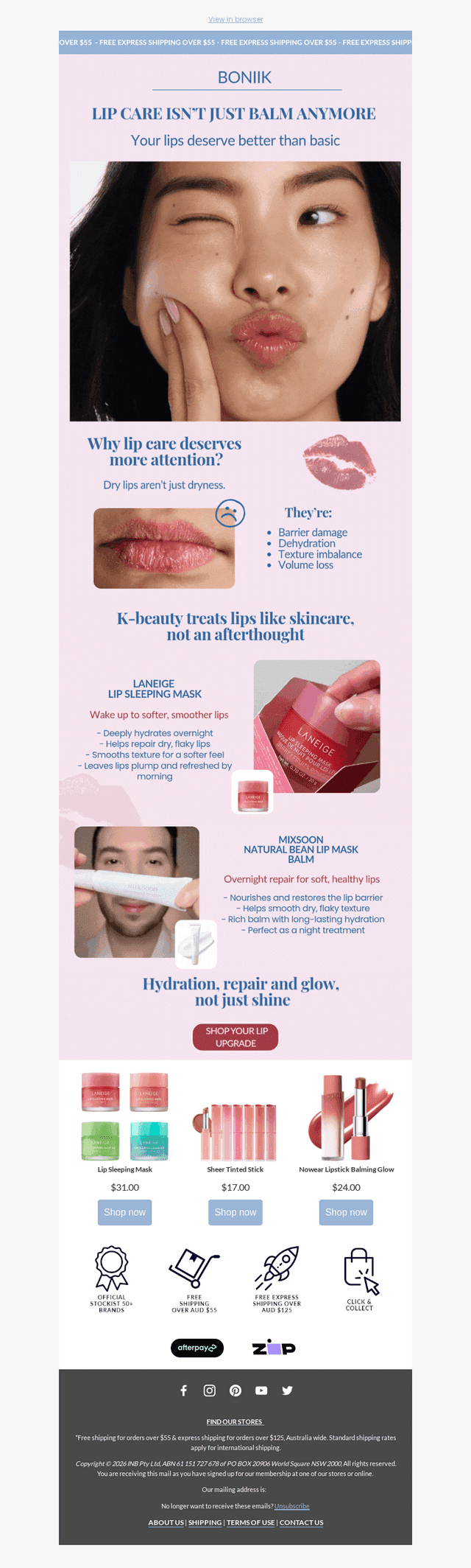Don’t skip lip care 💫