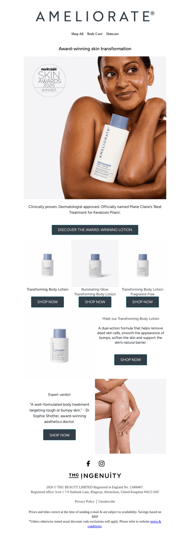 Ameliorate UK email from Sat, Apr 18, 2026