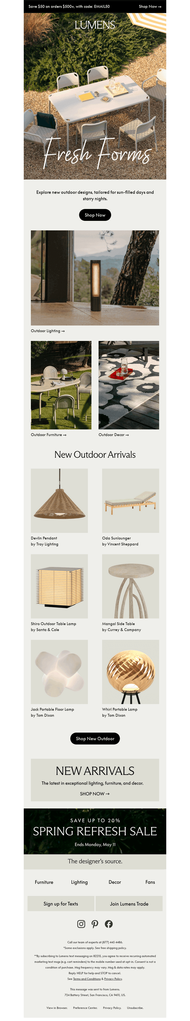 Fresh Forms: The Latest in Outdoor