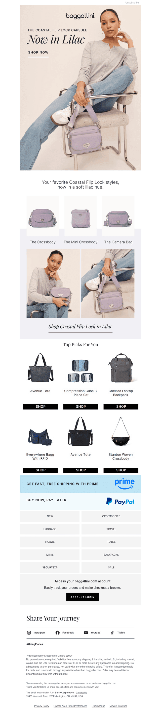 Now in Lilac: Coastal Flip Lock