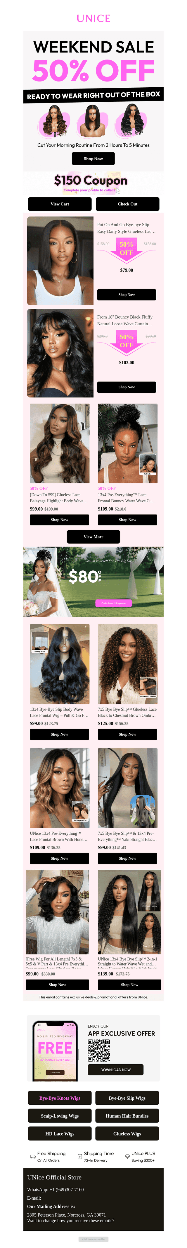 Updated natural styles from $79