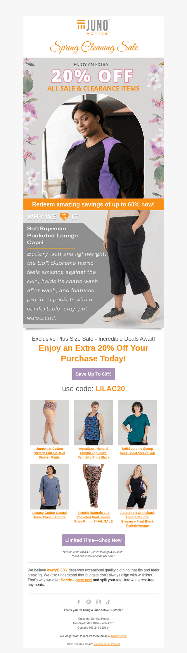 JunoActive email from Sun, Apr 19, 2026
